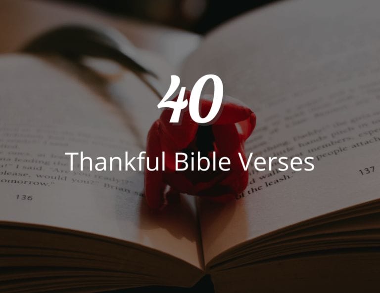 40 Bible Verses About Being Thankful To God and Learning Gratitude