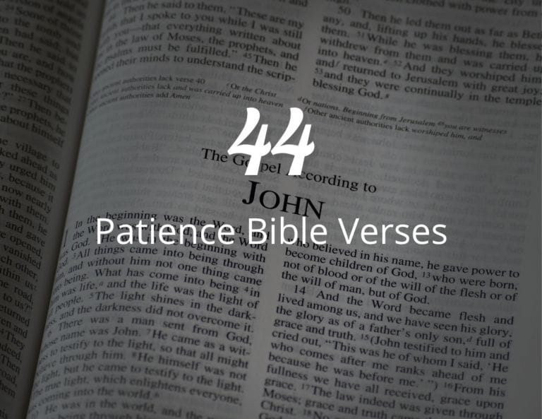 44 Patience Bible Verse That Will Help You Getting Calm