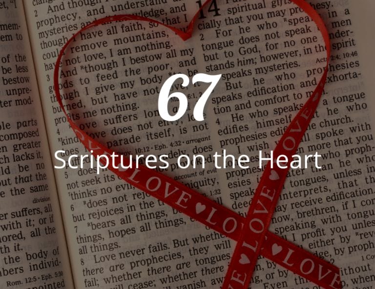 67 Important Scriptures on the Heart